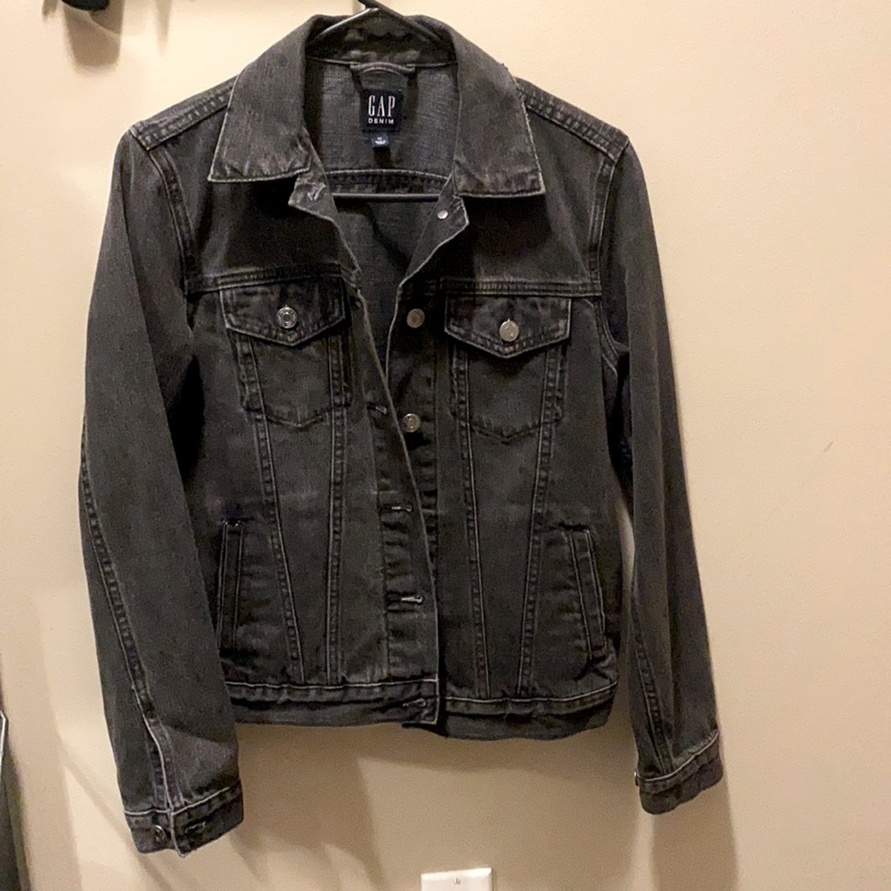 Gap black denim jean jacket